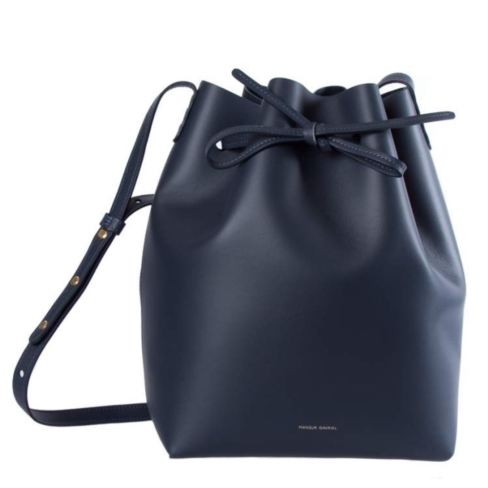 Mansur Gavriel Navy Bucket Bag